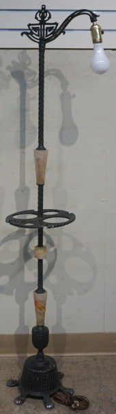 BLACK PAINTED, CAST ALUMINUM A