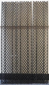 BLACK PAINTED CAST IRON GRATES