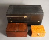 BLACK PAINTED FRUITWOOD HINGED
