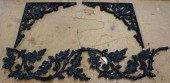 BLACK PAINTED IRON WALL DECORA