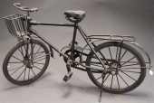 BLACK PAINTED METAL BICYCLE TA