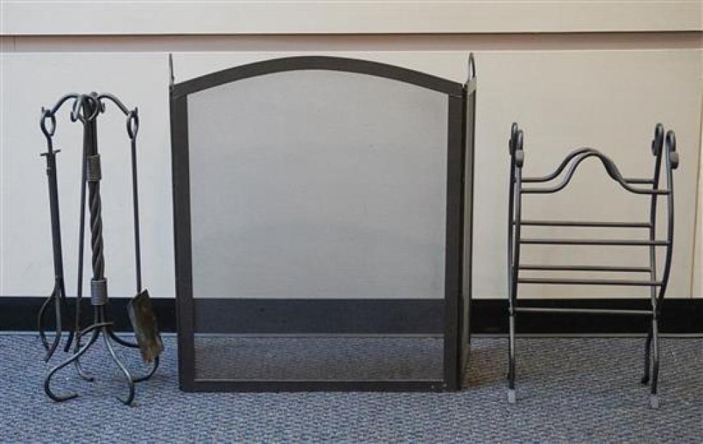BLACK PAINTED METAL MESH FIRE