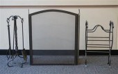 BLACK PAINTED METAL MESH FIRE