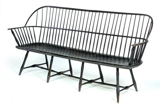 BLACK PAINTED WINDSOR LOWBACK