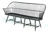 BLACK PAINTED WINDSOR LOWBACK