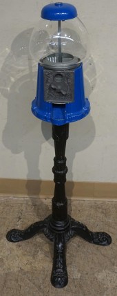 BLACK PAINTED WROUGHT IRON BAS