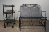 BLACK PAINTED WROUGHT IRON PAT