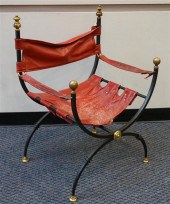 BLACK PAINTED WROUGHT IRON SAV