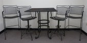 BLACK PAINTED WROUGHT IRON TAB