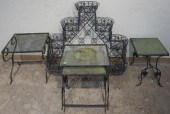 BLACK PAINTED WROUGHT IRON TAB