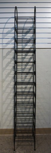 BLACK PAINTED WROUGHT IRON WIN