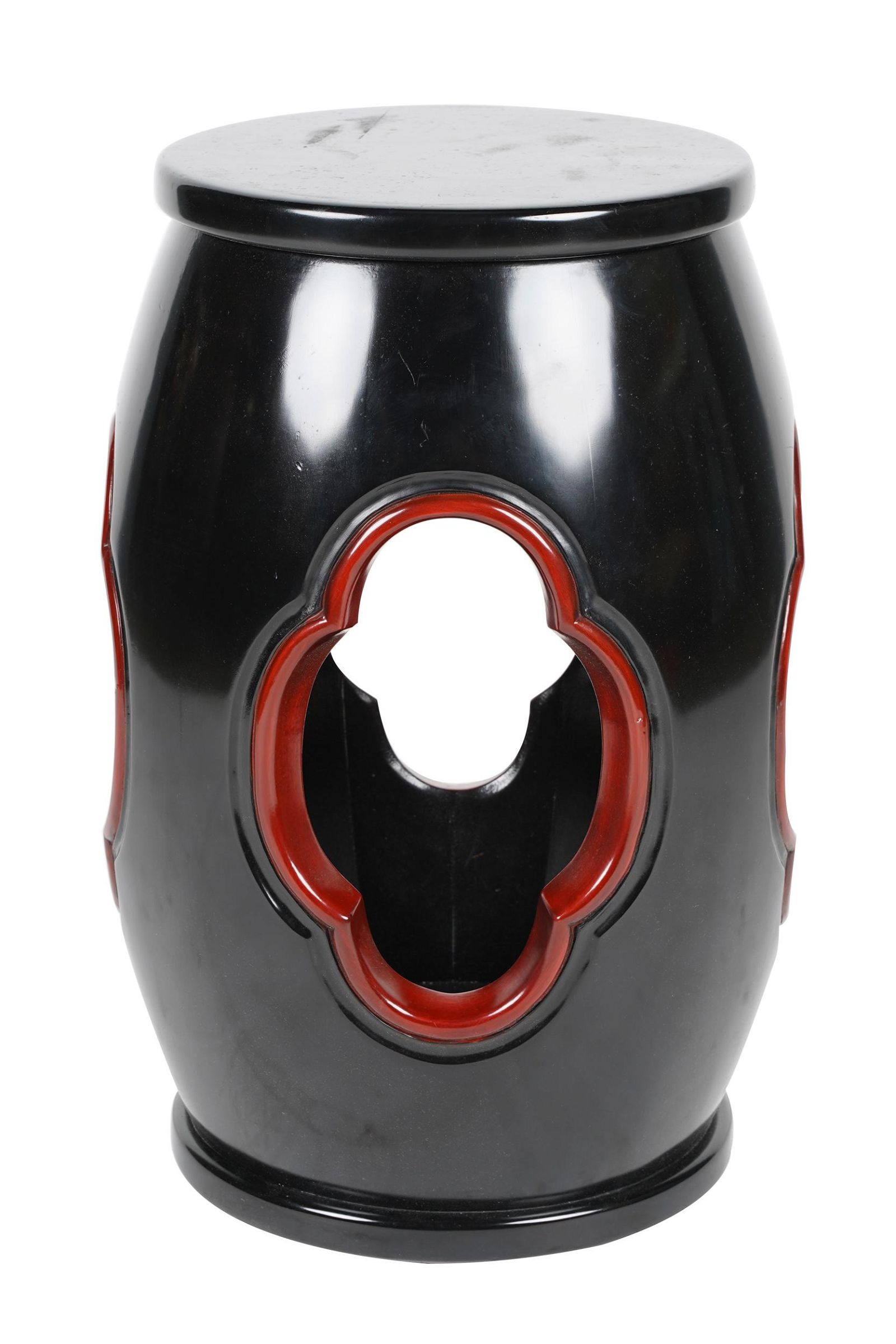 BLACK & RED LACQUERED CHINESE STYLE