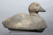 BLACK SCOTER DUCK DECOY BY UNK