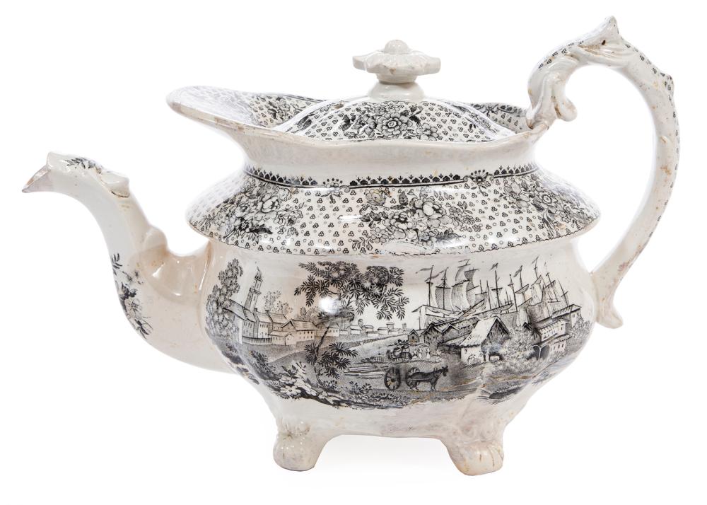 BLACK STAFFORDSHIRE TRANSFERWARE