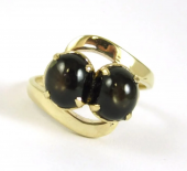 BLACK STAR CABOCHON AND FOURTE