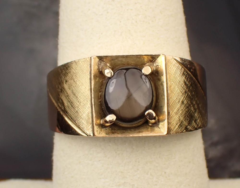 BLACK STAR SAPPHIRE AND FOURTEEN