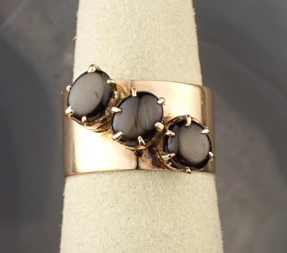 BLACK STAR SAPPHIRE AND FOURTEEN