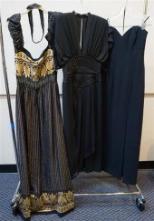 BLACK STRAPLESS GOWN (8), A BL