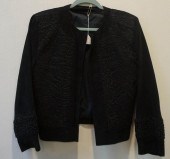 BLACK SUEDE AND KARAKUL OPEN F