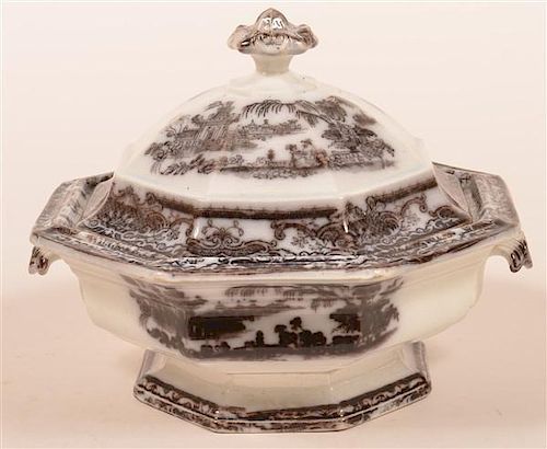 BLACK TRANSFER IRONSTONE ORIENTAL