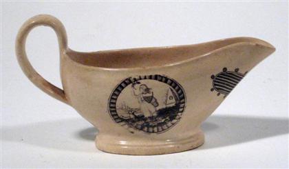Black transfer-printed creamer   