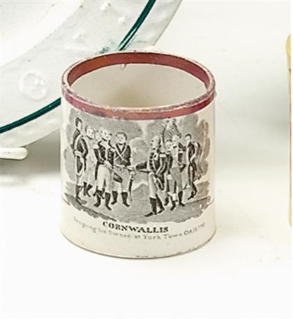 Black transferware and pink