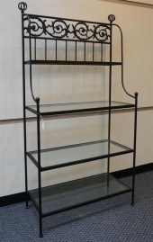BLACK TUBULAR METAL BAKER'S RA