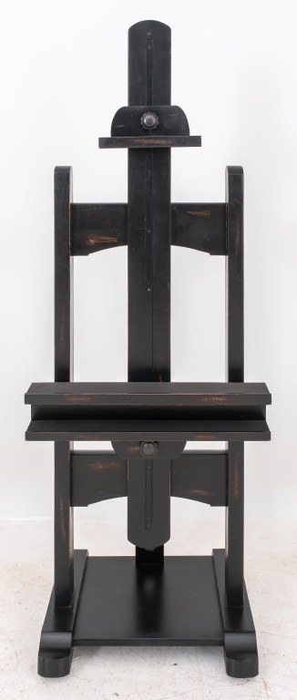 BLACK TV EASEL / STAND Black wooden