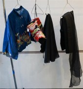BLACK VELVET DRESS, FLORAL STR