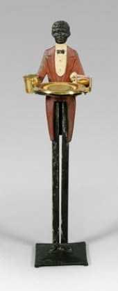 Black waiter smoke stand, blac