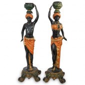 BLACKAMOOR BRONZE AND POLYCHRO