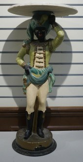 BLACKAMOOR STYLE FIGURAL POTTE