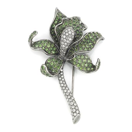 Blackened Gold, Green Garnet and