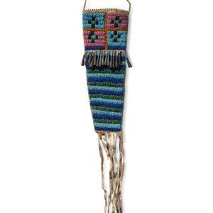 Blackfeet Beaded Hide Knife