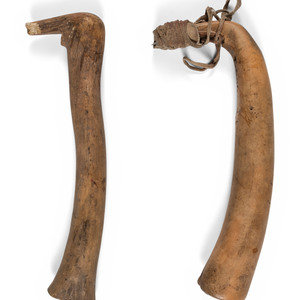 Blackfeet Elk Antler Hide Scraper