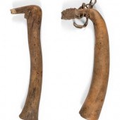 Blackfeet Elk Antler Hide Scra