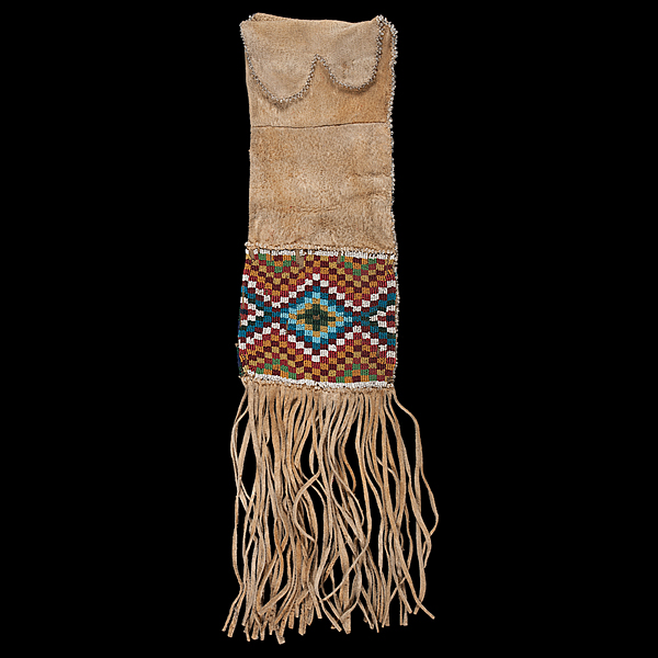 Blackfoot Beaded Hide Tobacco Bag