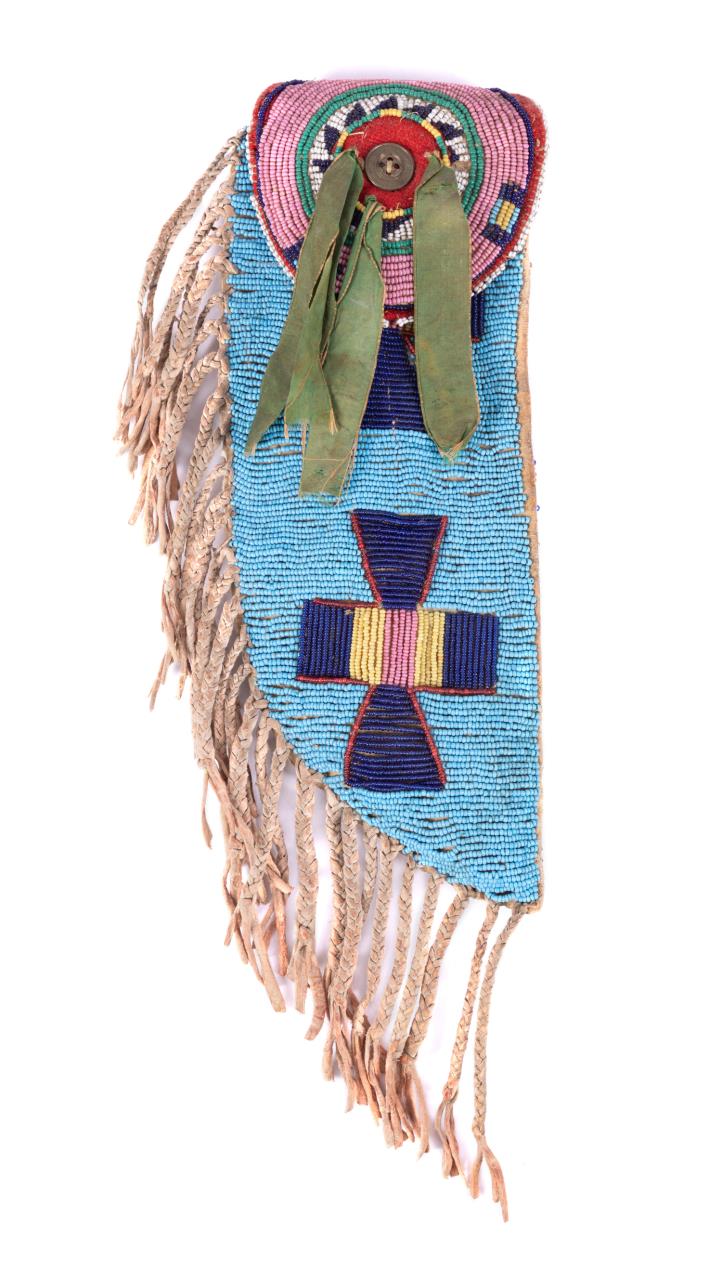 BLACKFOOT STYLE BEADED LEATHER