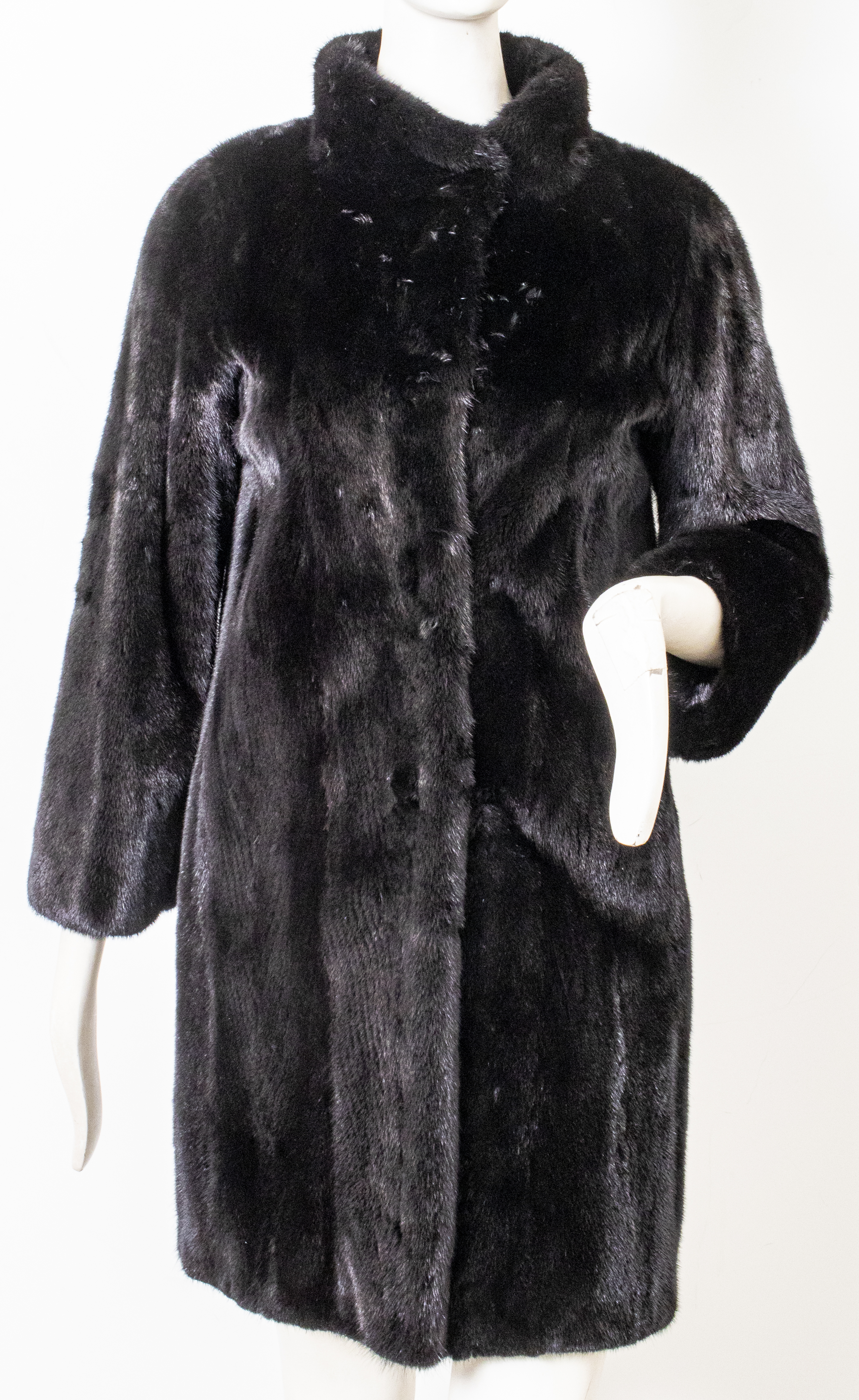 BLACKGLAMA MINK FUR COAT Blackglama