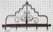 Blacksmith made iron hook rack