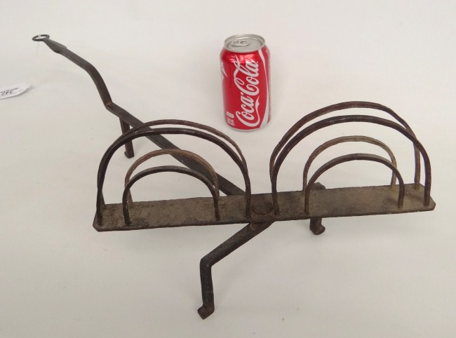 Blacksmith made iron toaster.
