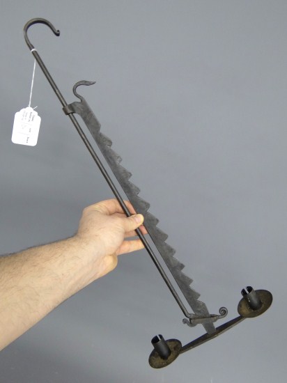 Blacksmith made iron trammel.