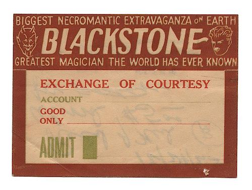 BLACKSTONE EXCHANGE OF COURTESY