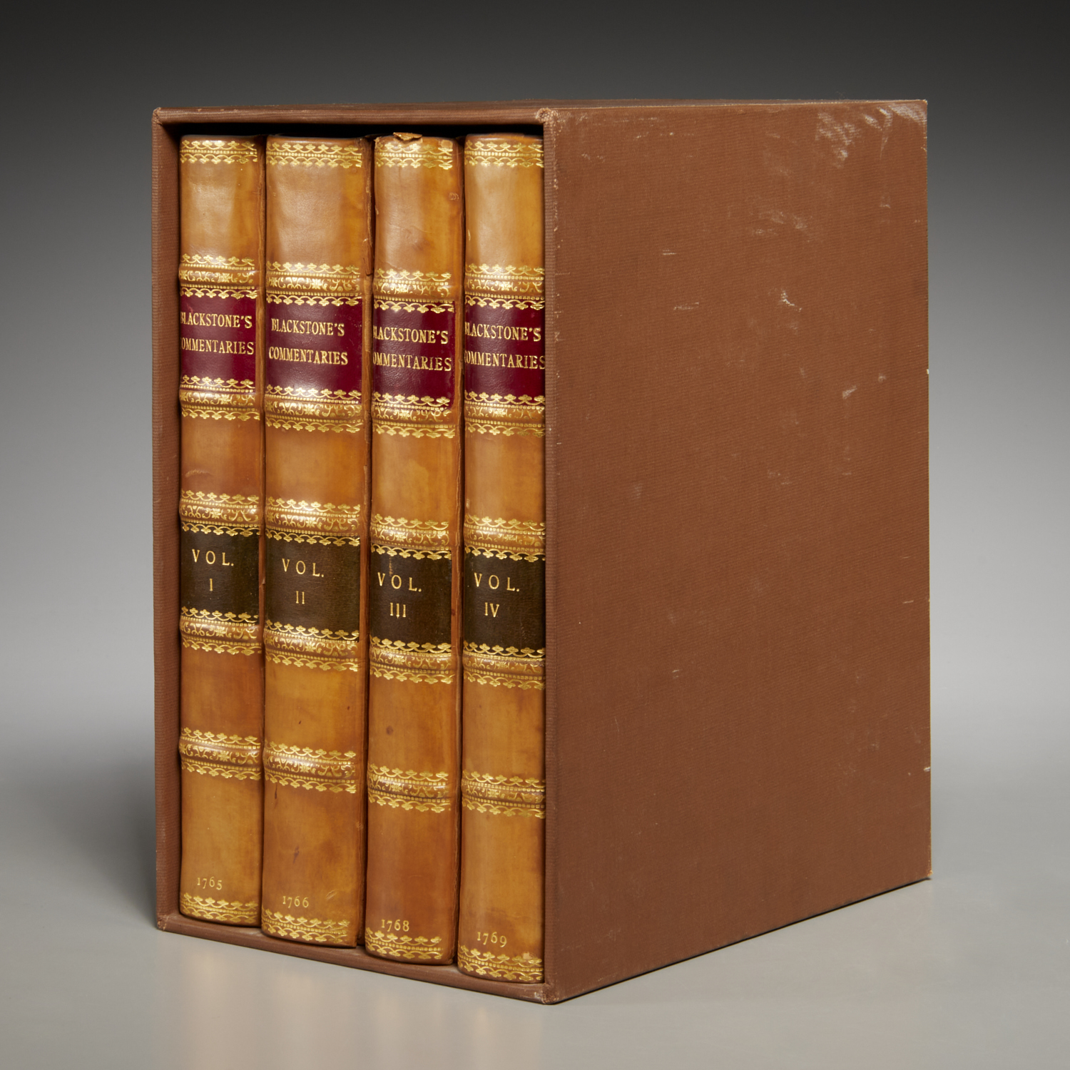 BLACKSTONE'S COMMENTARIES, 1ST ED.,
