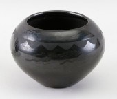 BLACKWARE POTTERY BOWL BY MARI