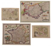 BLAEU, LE ROUGE - THREE MAPS O