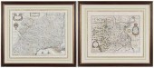BLAEU - TWO FRAMED FRENCH REGI