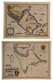 BLAEU - TWO MAPS OF SOUTH AMER