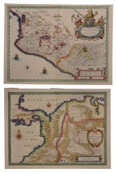 BLAEU - TWO MAPS OF CENTRAL AN