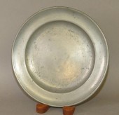 BLAKESLEE BARNS PEWTER PLATEca